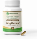 MigReLax - Doctor Formulado Suplementos Migraine Relief - Sleep & Relax Support with Valerian, Lemon Balm, Passion Flower, Hops - Suplemento Migraine para Hombres - Migraine Headache Support