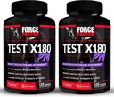 Prueba FACTOR X180 PM, 2-Pack, Booster de Testosterona para Hombres, Suplemento de Testosterona de la noche a la noche para construir músculo, aumentar fuerza, y promover sueño y recuperación más profundo, 240 Tabletas