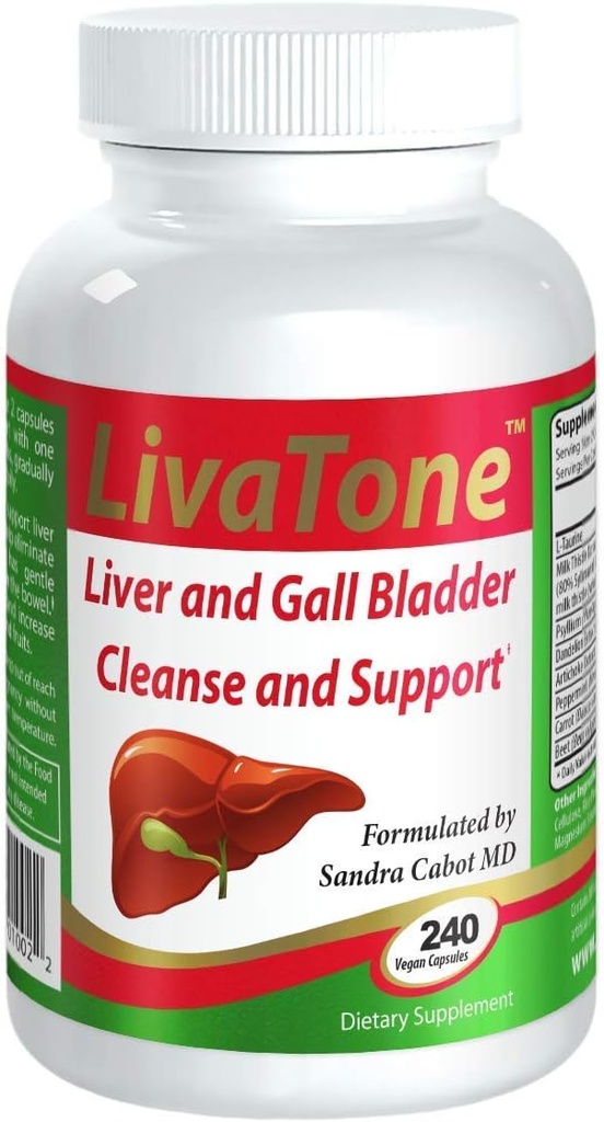 Liver and Gallbladder Cleanse – Dr. Formulated Liver Cleanse and Detox Pills, Milk Thistle & Antioxidants (240 Capsules)