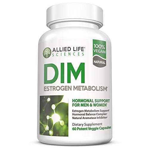 Suplemento DIM, 300 mg Diindolylmethane Plus Broccoli Seeds Extract Pills, Vegan Non-GMO, 60 Capsules Silencio Made in The USA