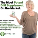 Suplemento DIM, 300 mg Diindolylmethane Plus Broccoli Seeds Extract Pills, Vegan Non-GMO, 60 Capsules Silencio Made in The USA