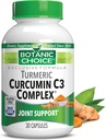 Botanic Choice Curcumin C3 Complex with Bioperine - Adult Daily Supplement - 30 Pills