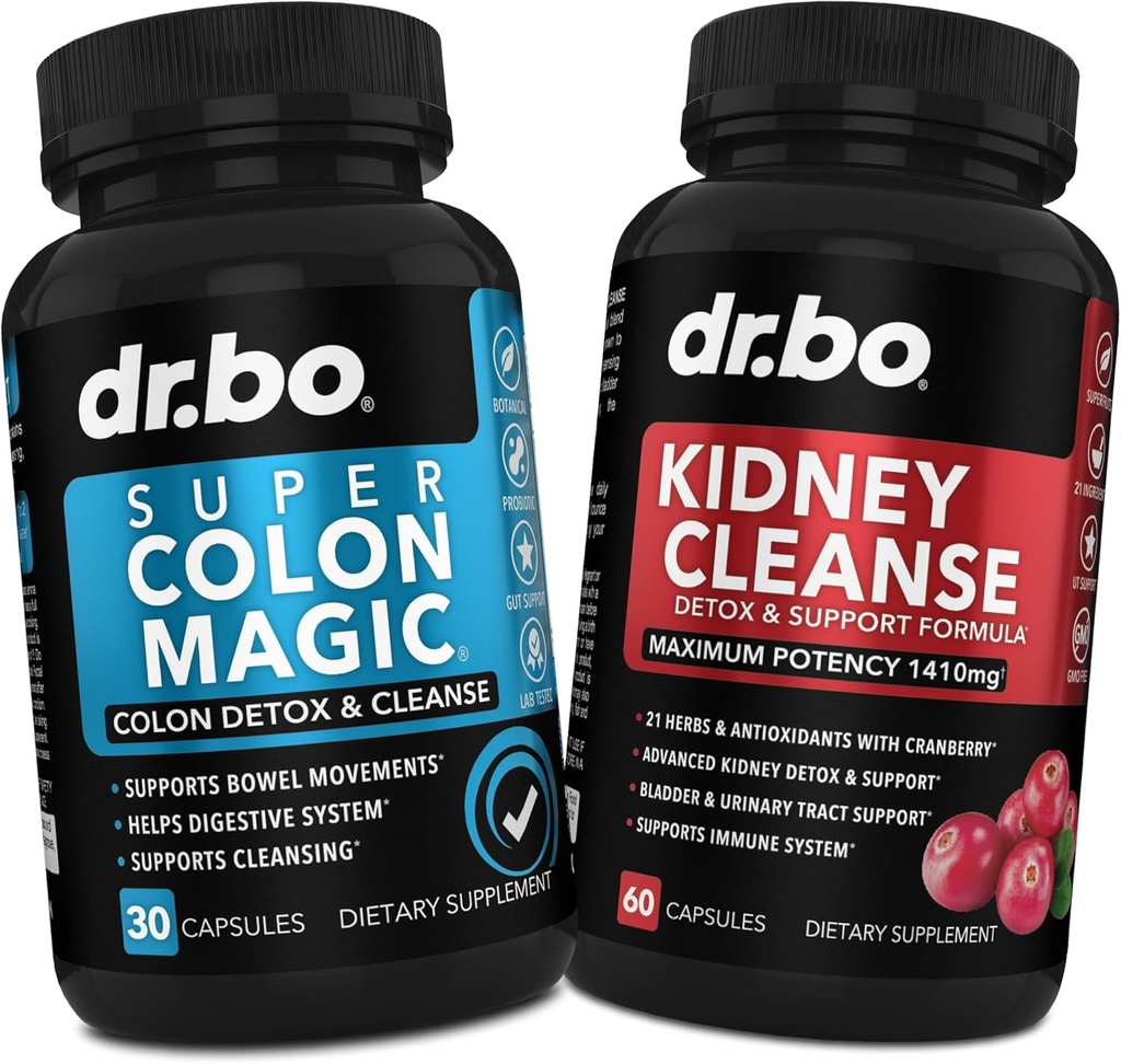 Colon Cleanser Detox " Kidney Cleanse - 15 días Colon Cleanse Pills Probiótico " Kidney Detox Support Supplement Cranberry - Bowel Movement Supplements for Intestinal Stomach Bloating Gut & Kidneys