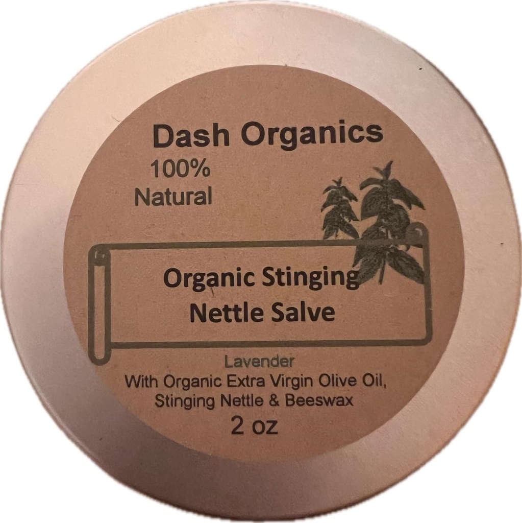 Orgánica de sanación de nettle Salve con aceite esencial de lavanda