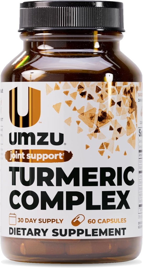 UMZU Turmeric Curcumin Suplemento ← Joint Comfort 7 Natural Ingredients - Bromelin, Boswellia &amp; BioPerine Black Pepper tención apoya la salud conjunta e inmunidad (30 Day Supply latitud 60 cápsulas)