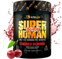 ALPHA LION Superhuman Burn – 2 en 1 Metabolismo Booster Pre Workout y Thermogenic Fat Burner para Hombre – Appetite Suppressant and Weight Loss Suplemento (21 Servings, Sweet Black Cherry Flavor)