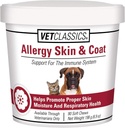 Vet Classics Alergía Skin &amp; Coat Support Pet Supplement for Dogs & Cats – Pet Health Supplement for Cat Skin Moisture, Dog Allergies, Pet Respiratory Health – Incluye antioxidantes – Soft Chews 90 Ct.