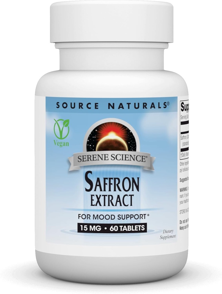 Fuente Naturals Serene Science Saffron Extract, for Mood Support* - 60 Tablets