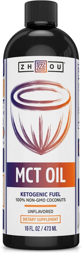ZHOU MCT Oil : 52862: Oil, Unflavored (Btl-Plastic) 16oz