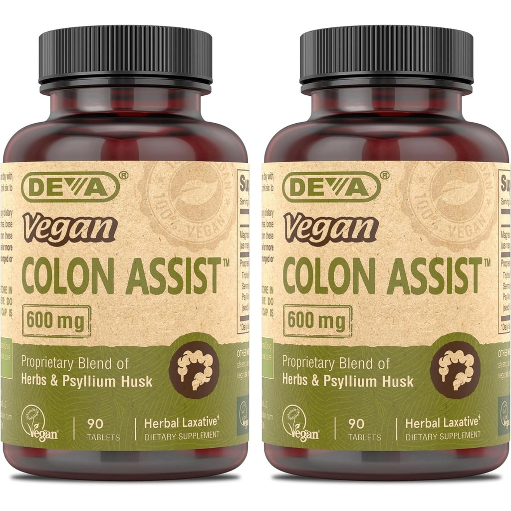 DEVA Vegan Colon Assist 90 Tabs (Pack of 2)
