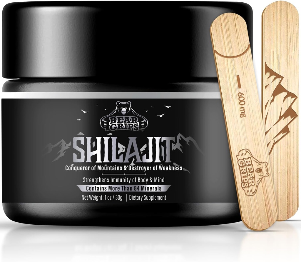 Shilajit Puro Himalaya Orgánica - Puro Himalaya Shilajit Suplemento - Shilajit original para hombres puro Shilajit Resin con 85+ Minerales Trace y Ácido Fulvico, Apoyo Metabolismo & Sistema Immune - 30g