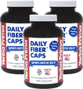 Yerba Prima Daily Fiber Capsules, 180 Caps (Pack of 3) - Soluble Dietary Fiber Supplement - Colon Cleanse - Gut Health - Constipation Relief, Vegan, Non-GMO, Gluten-Free