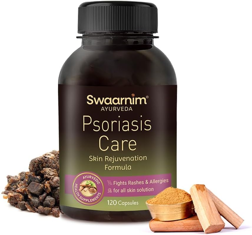 Psoriasis Care, Ayurvedic Healthy Supplements for Women Health, No Added Chemicals and Gluten Free, 120 Capsules