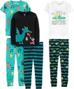 Simple Joys de los chicos de Carter 6-Piece Snug Fit Cotton Pajama Set
