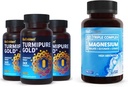 BioEmblem Complejo de Magnesio Triple y BioEmblem Curcumina Turmérica con TurmiPure Estudiada Clínicamente - Soporte Conjunto, Inflamación Saludable Suplementos Turméricos