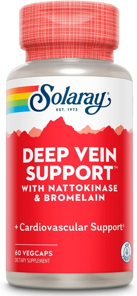 SOLARAY Deep Vein Support, Veg Cap (Btl-Plastic)