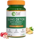 SENTA Pure Nutrition Lung Detox Supplement with Natural Herbal Blend of Vitamin C, Grapeseed & Vasaka Leaves Extract ¦ Lung Cleanser for Detoxification of Lung and Immune Defence - 60 Veg Capsules