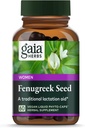 Gaia Herbs Fenugreek Seed - Ayuda a apoyar la lactancia saludable y la producción de leche materna* - Hecho con semillas orgánicas de Fenugreek - 60 Phyto-Capsules líquido vegano (hasta 15 días de suministro)