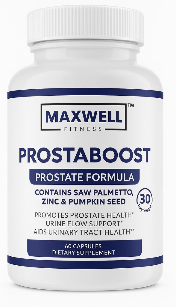 Prostapure for Men Boost Men's Prostate Support with Saw Palmetto, Zinc, Selenium &amp; 19 Herbs - Urinary Fórmula de Control de Vejiga, 60 Veggie Caps