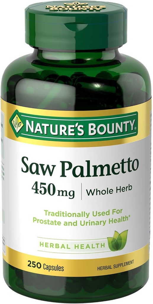 Bounty Saw Palmetto 450 mg Capsules 250 ea