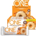 ONE Protein Bares, Maple Glazed Doughnut, Gluten Gratis con 20g Protein y 1g Azúcar, Pantry Staples, 2.12 oz (12 Conde)