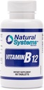 Vitamina B12 60 Tablas 1000 mcg por Sistemas Naturales - B12 Vitaminas 1000mg para Adultos Ayuda a Estimular la Memoria* - Vitamina B12 1000 mcg para Buena Digestión* - Vitamina B12 Energy Metabolism Support*