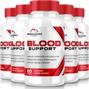 (5 Pack) Hemagenix Capsules, Hemagenix Advanced Blood Support Formula, All Natural Supplement to Maintain Healthy Levels, Extra Strength Pills for Overall Wellness, Official Reviews (300 Capsules)