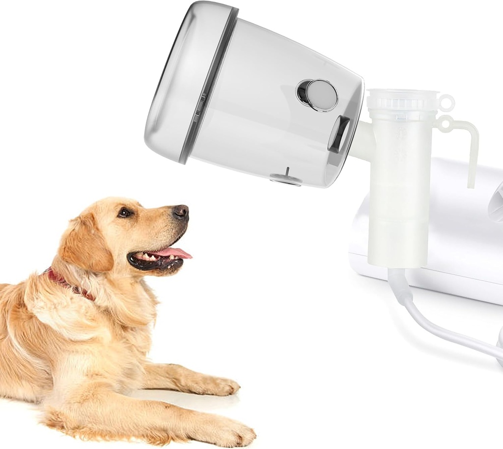 Canine Nebulizer Cup and Inhaler Mask for Cats and Dogs, Oxygen Mask for Pets (Not Including Nebulizer Machine) (L)