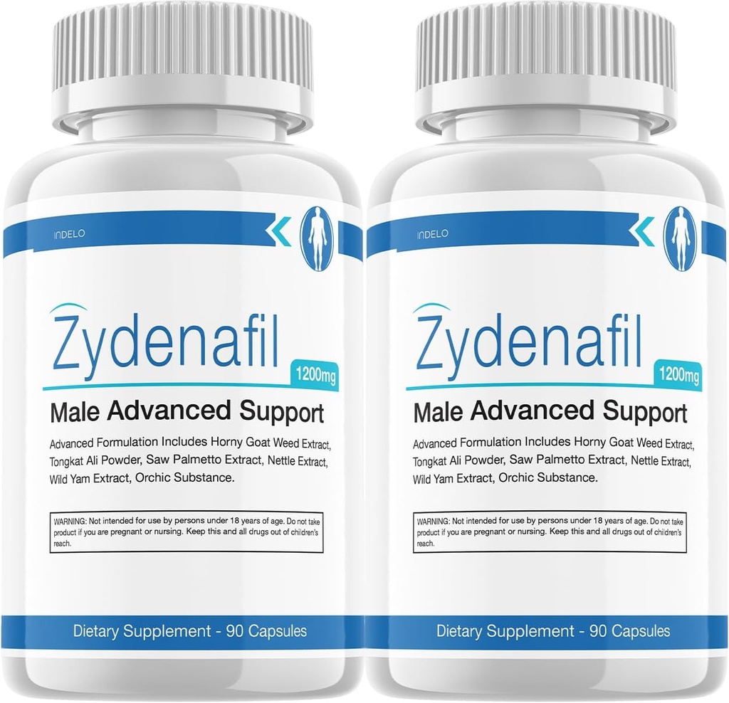 (2 Pack) Zydenafil for Men, Zydenafil Pills for Men Advanced Performance Supplements, Zydenafil Performance, Zydenafil Reviews Hombre (120 cápsulas)