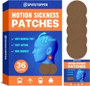 Motion Sickness Patches (36 Conde), Sea Sickness Patch, Motion Sickness Patches for Cruise, Trenes, Buses y aviones, Motion Sickness Patch for Vertigo Relief & Motion Sickness Relief