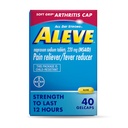 Aleve Gelcaps con Soft Grip® Cap, Naproxen Sodium, Doin Relief Medicine, 40 Conde