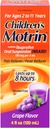 Children's Motrin Oral Suspension, Pain Relief, Ibuprofen, Grape Flavored, 4 Oz