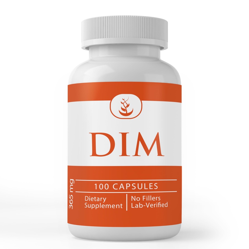 PURE ORIGINAL INGREDIENTES DIM Diindolylmethane (100 cápsulas) Puro, Lab Verified, No Fillers