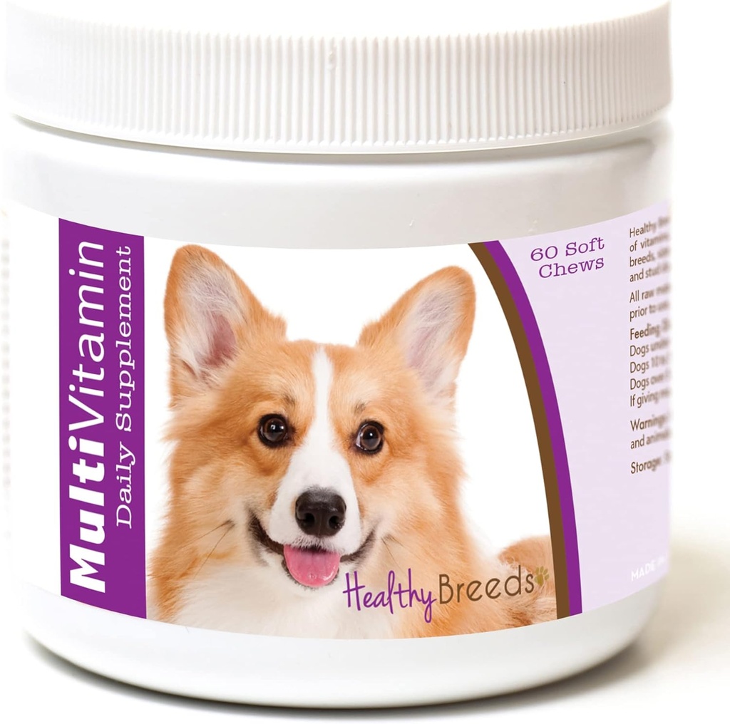 Saludos Breeds Pembroke Welsh Corgi Multi-Vitamin Soft Chews 60 Conde