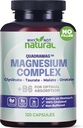 Suplemento Complejo de Magnesio 4 en-1 - Glycinate, Taurate, Malate, Orotate Blend - 300 mg por Serving, 120 cápsulas