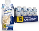 Glucerna Protein Smart Diabetes Care Shake, Vanilla, Diabetic Meal Replacement to Support Blood Sugar Management, 30g Protein, 150 Calories, Listo para beber, 11-fl-oz Bottle, 12 Pack