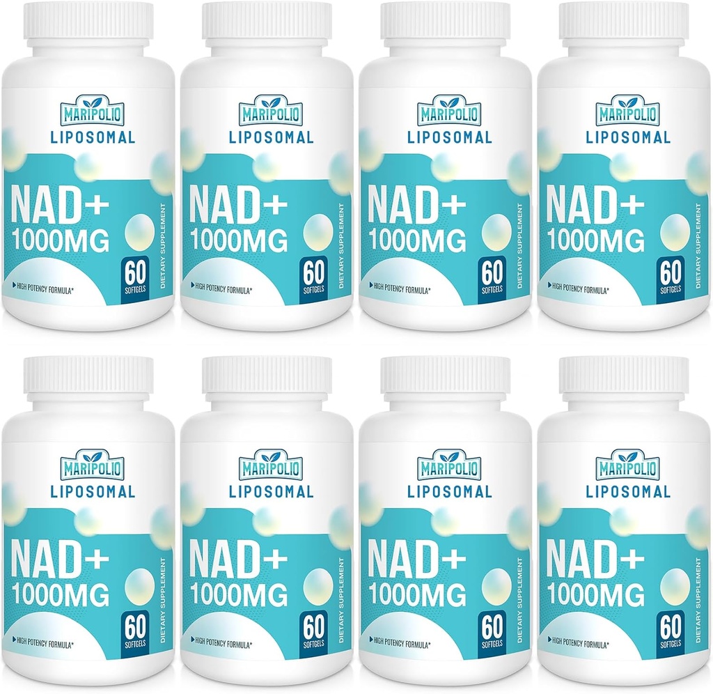 Liposomal NAD+ Suplemento 1000 mg TENIDO Pontecy más alto NAD soportar Max Absorption  Suplemento puro NAD Energía y Reparación de ADN, Defensa del envejecimiento, Función cerebral