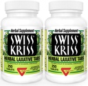 Suizo Kriss Herbal Laxative Tablets, Natural Laxatives for Constipation Relief, Senna Laxative, 250 tablets, (Pack of 2)