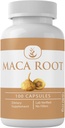 PURE ORIGINAL INGREDIENTES Maca Root, (100 cápsulas) Siempre puro, sin aditivos ni artillería, Lab Verified