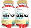 Laboratorios justificados (2 Pack Speedy Keto ACV Gummies Advanced Formula 1000MG Speedy Keto Gummies Apple Cider Vinegar Formulado con Pomegranate Beet Juice Powder B12 Vegan Non GMO 120 Gummys