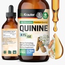 BIO KRAUTER Quinine for Leg Cramps Tincture - Cinchona Bark Extract - Vegan Quinine Liquid - Alcohol &amp; Sugar Free Extract 4 Fl.Oz.