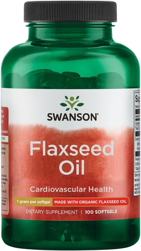 Swanson Flaxseed Oil (Omegatru) 1000 Milligrams 100 Sgels