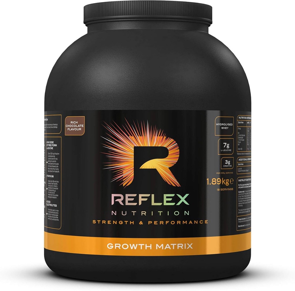 Reflex Nutrition Growth Matrix Powder Rich Chocolate 1.89 Kg