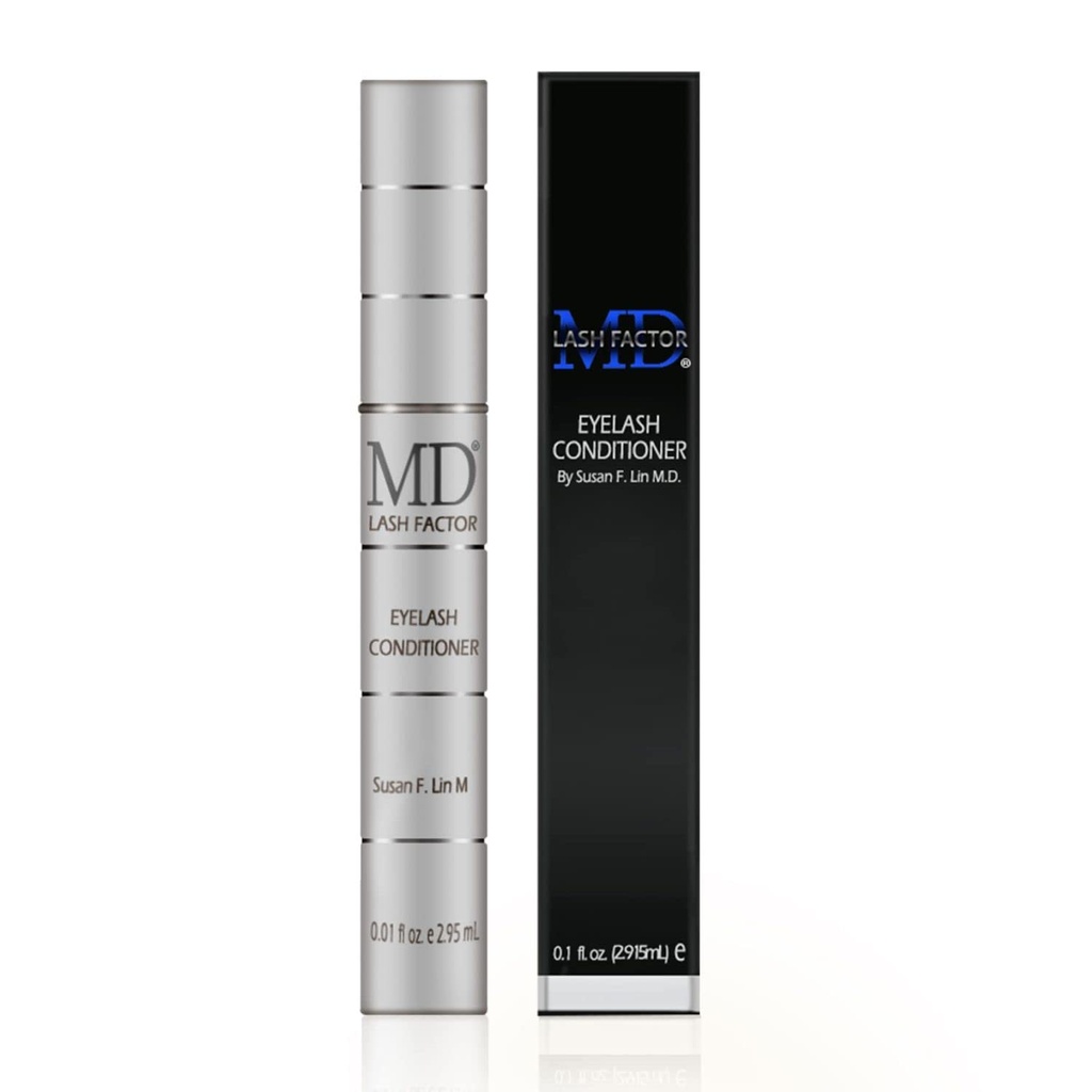 MD Lash Factor Eyelash Conditioner – 0.1 fl oz, 3-Month Supply – Daily Lash Serum con Peptides y Biotin para pestañas
