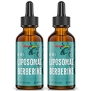 Berberina HCl Suplemento 3000 mg - Liposomal Berberine HCl Liquid - AMPK Activador con Turmeric, Ceylon Cinnamon, 12 Ingredientes naturales - 4 fl oz