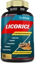 Licorice Extract Capsules con Turmeric, Ginger, Fenugreek, Haritaki, Black Pepper - Función de la digestión de soporte - 90 caps, 3 meses de suministro