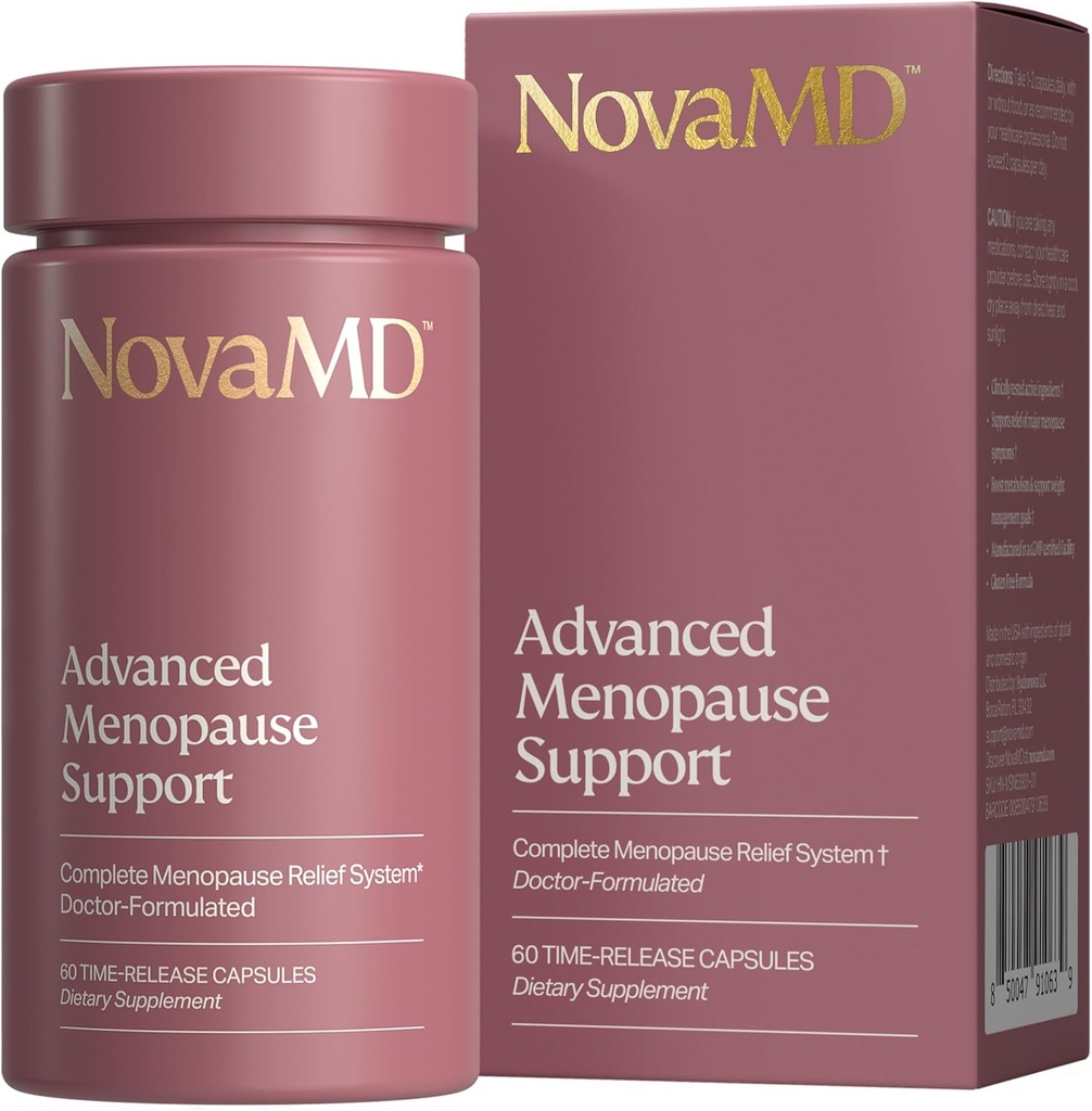 Suplemento de la menopausia clínicamente probada para la gestión de pesas, flashes calientes, sudaderas nocturnas y energía baja ← Suplemento completo de la menopausia para mujeres