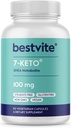 BESTVITE 7-Keto 100mg DHEA (60 cápsulas vegetarianas) - No Stearates