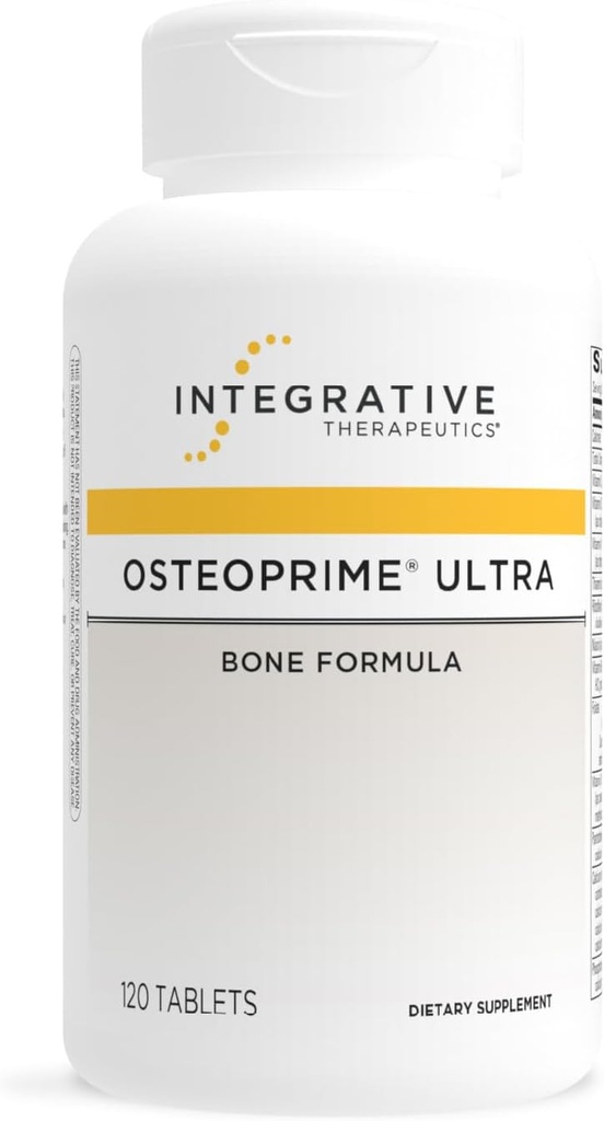 Terapéutica Integrativa OsteoPrime Ultra - Suplemento de Apoyo a los Huesos Saludables* - Soportes Absorción de los Huesos y Calcio* - Incluye Vitaminas Esenciales &amp; Minerales - 120 Conde (30 Servimientos)
