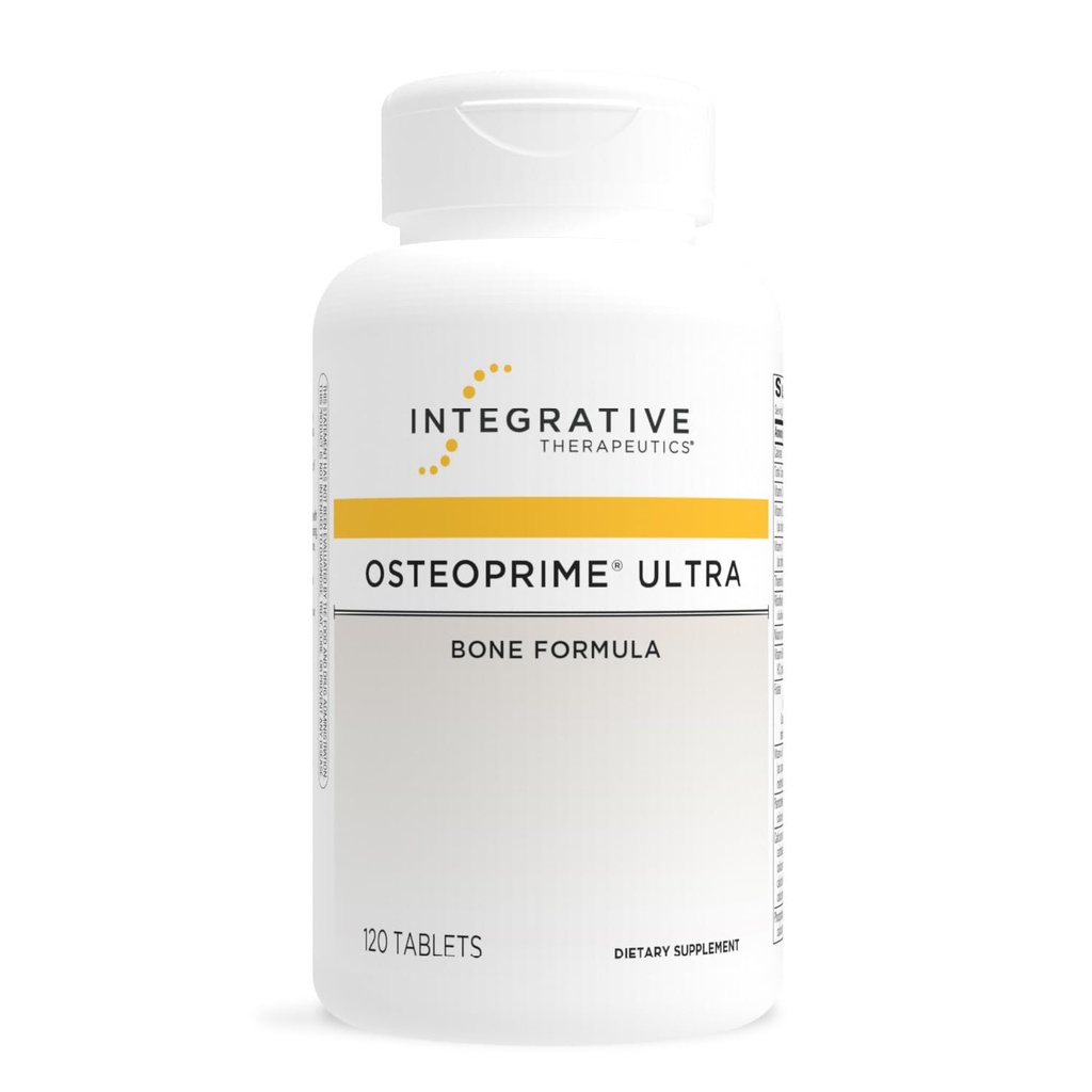 Terapéutica Integrativa OsteoPrime Ultra - Suplemento de Apoyo a los Huesos Saludables* - Soportes Absorción de los Huesos y Calcio* - Incluye Vitaminas Esenciales &amp; Minerales - 120 Conde (30 Servimientos)